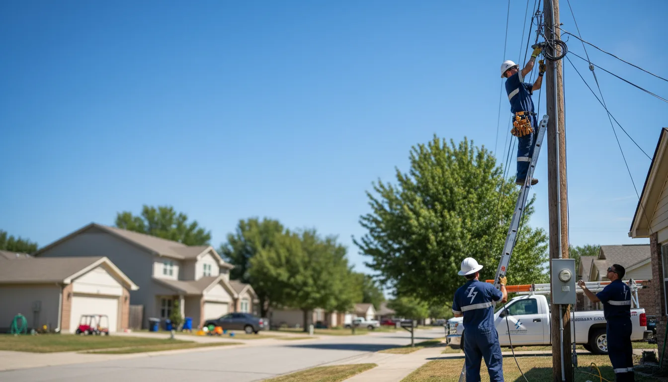 Residential electrician providing installation services in Bruceton, TN